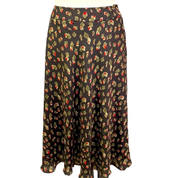 Jones New York Silk A Line Skirt - Picture 1 of 6